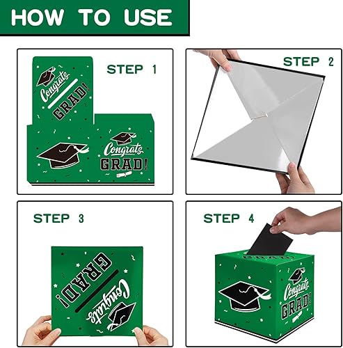 Miniatura 67 de Gatherfun Decoraciones de graduación 2025, caja de tarjeta de graduación para regalo de graduación, regalos de fiesta de graduación, suministros