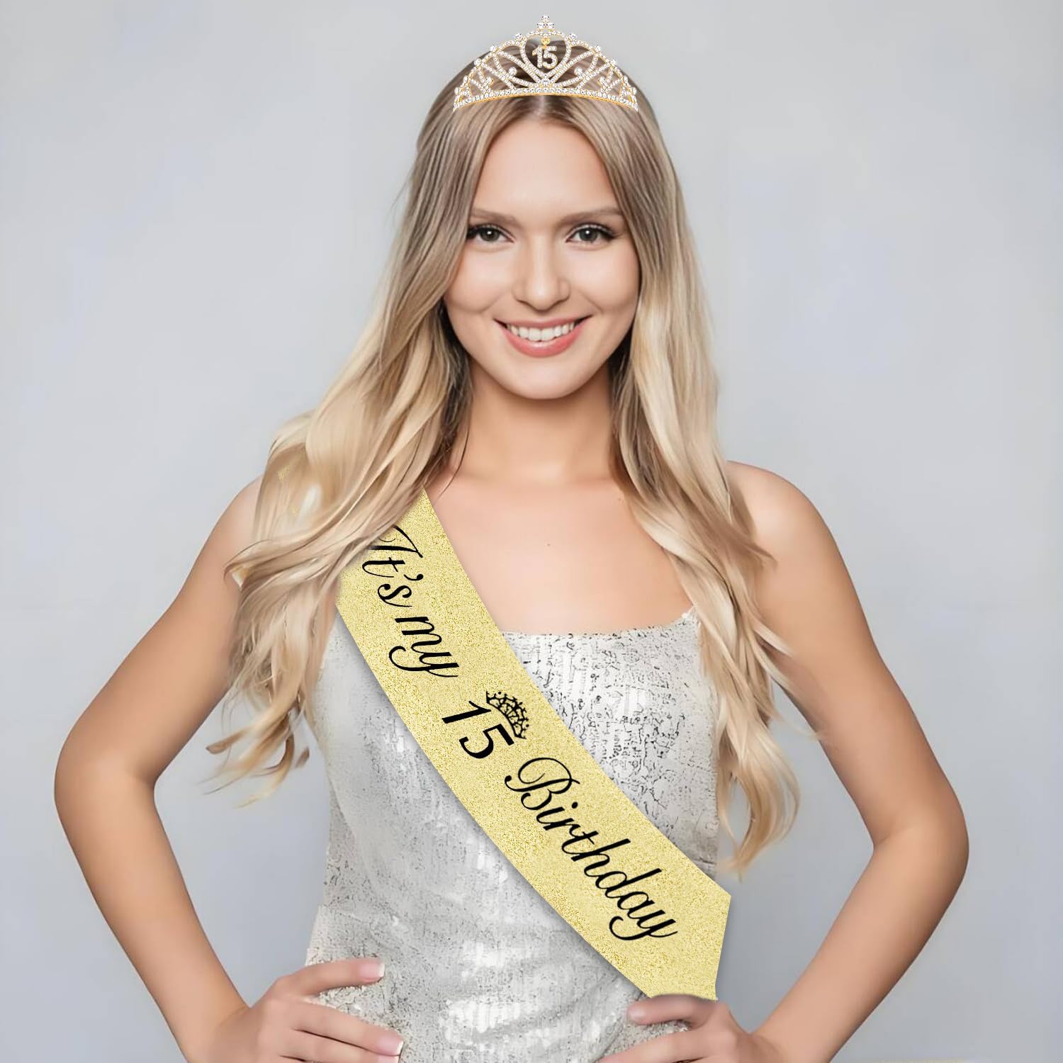 CUBACO 15th Birthday Crown and Sash Set