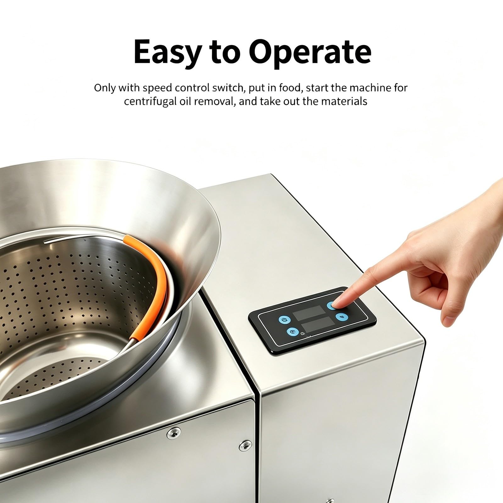 Essoreuse à huile centrifuge commerciale pour aliments frits