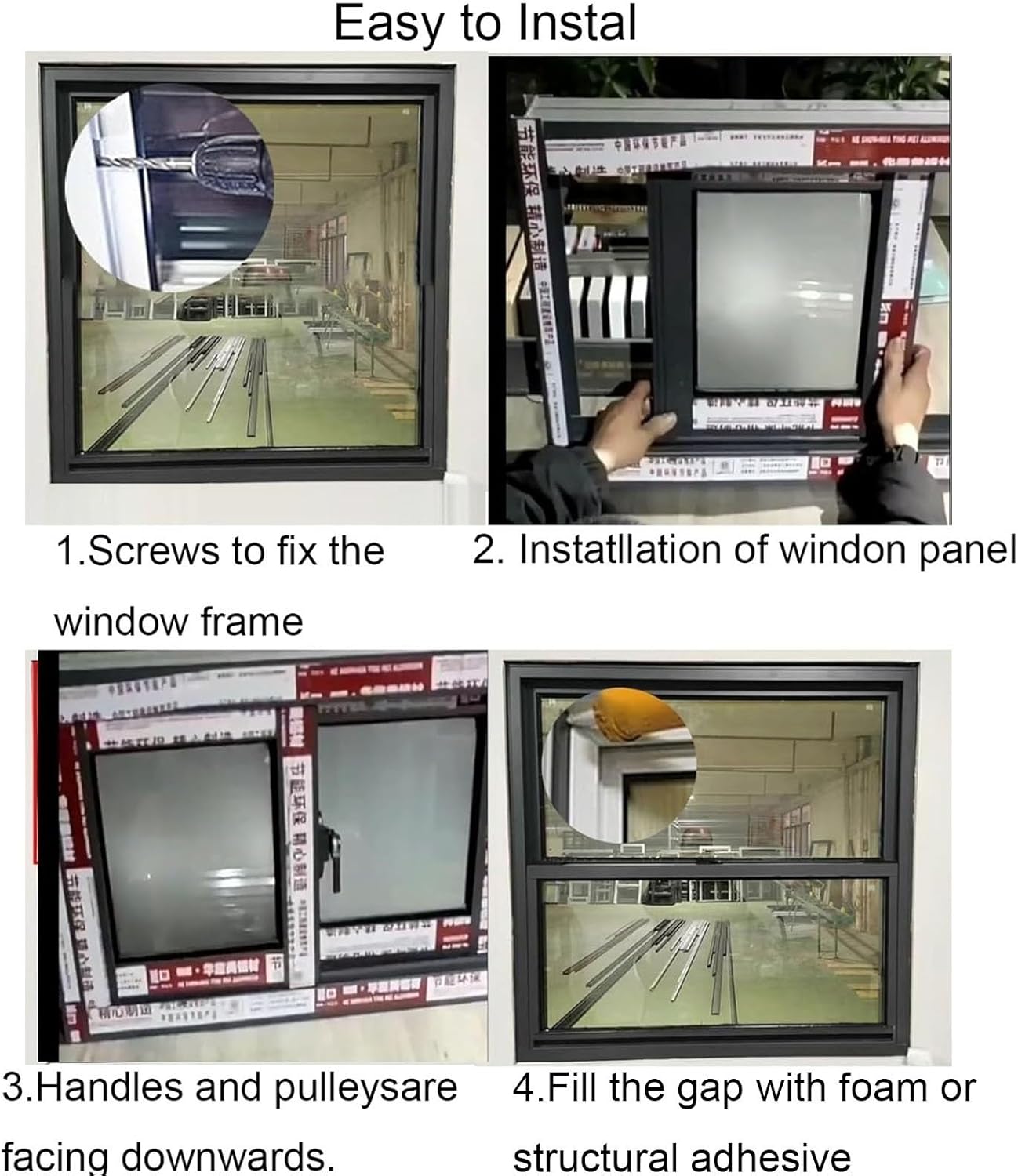 Horizontal Sliding Aluminum Bathroom Window - Mobile Home Replacement, Custom Size with Lock and Screen, Ideal for Home & Basement, 24x14 inches
