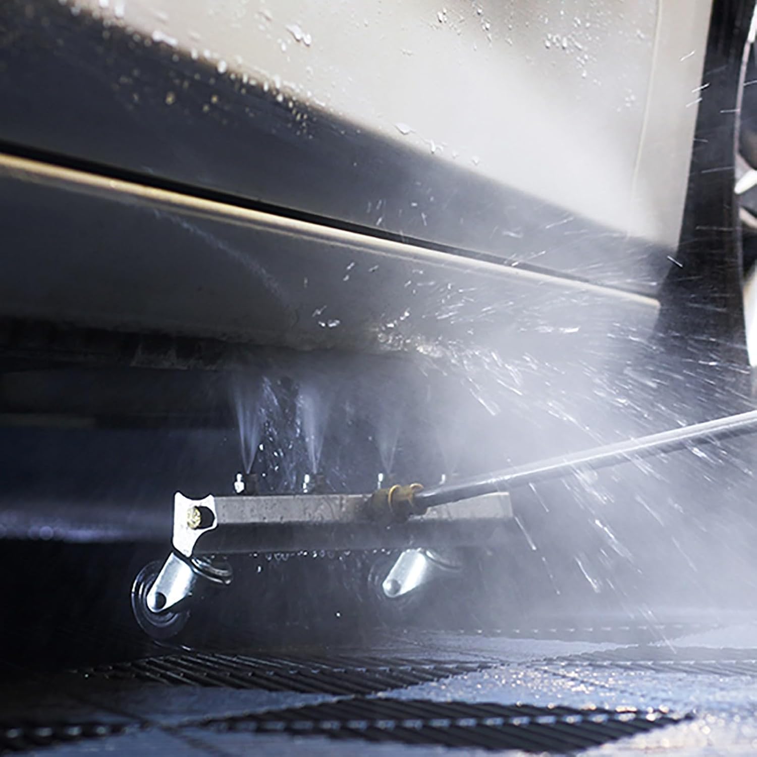Pressure Washer Undercarriage Cleaner, Under Car Washer, with Swivel Wheel and 2 Extension Wand