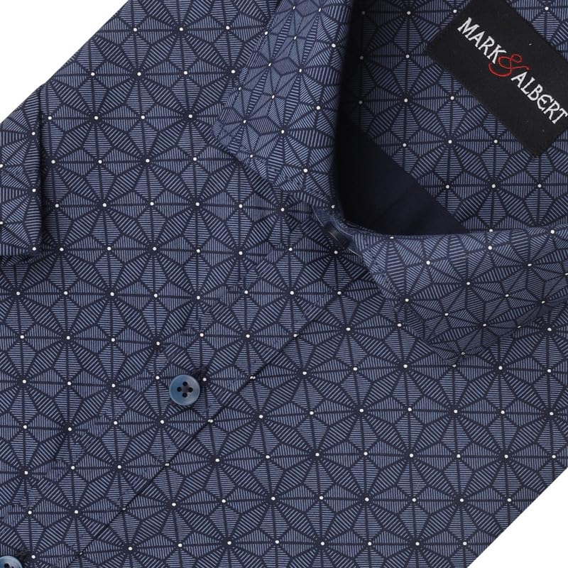 Image of MARK & ALBERT Mens Half Sleeves Printed Shirt