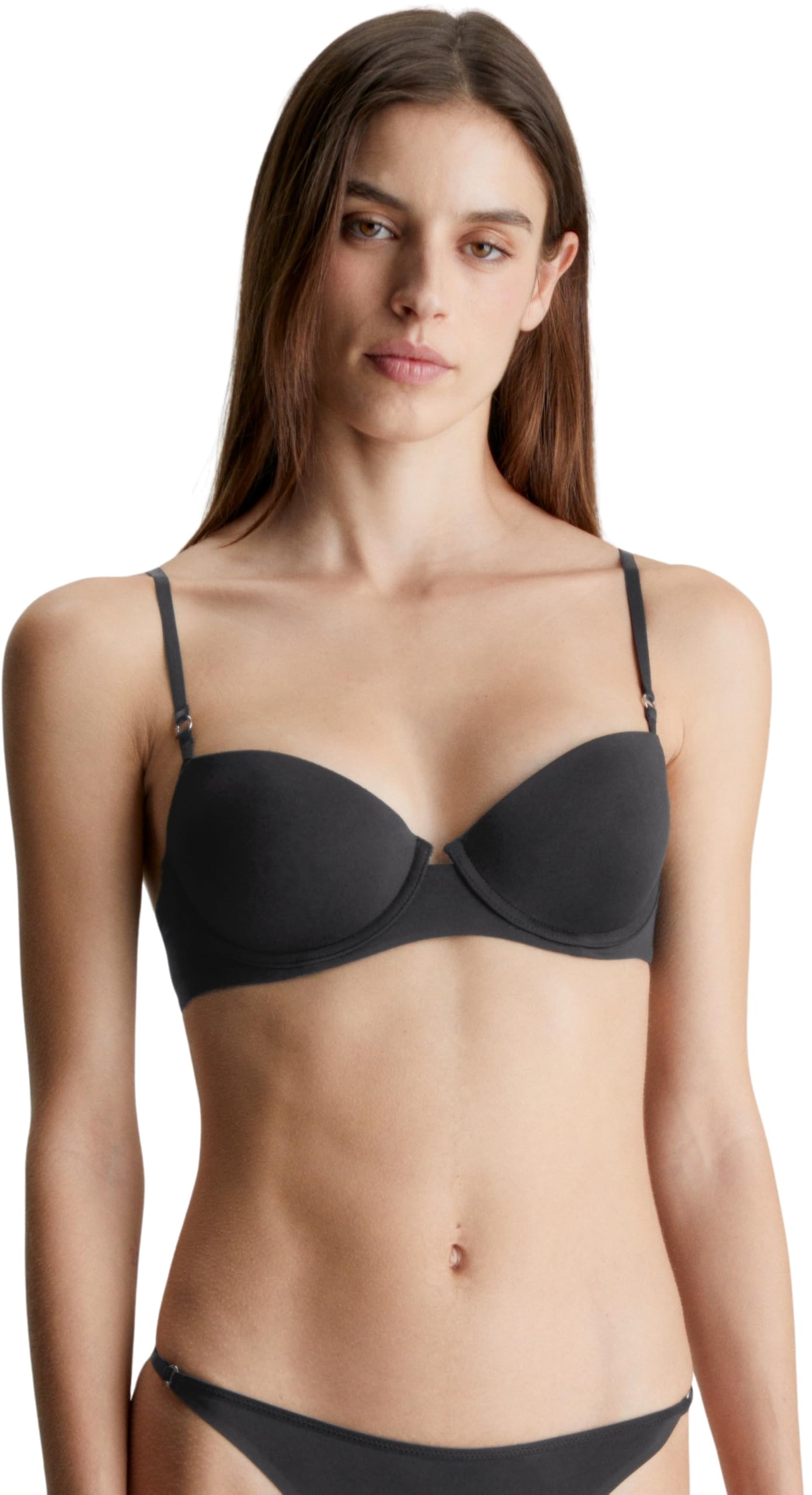 Calvin Klein Women’s Underwire Balconette Bra, Black (Black), 38D