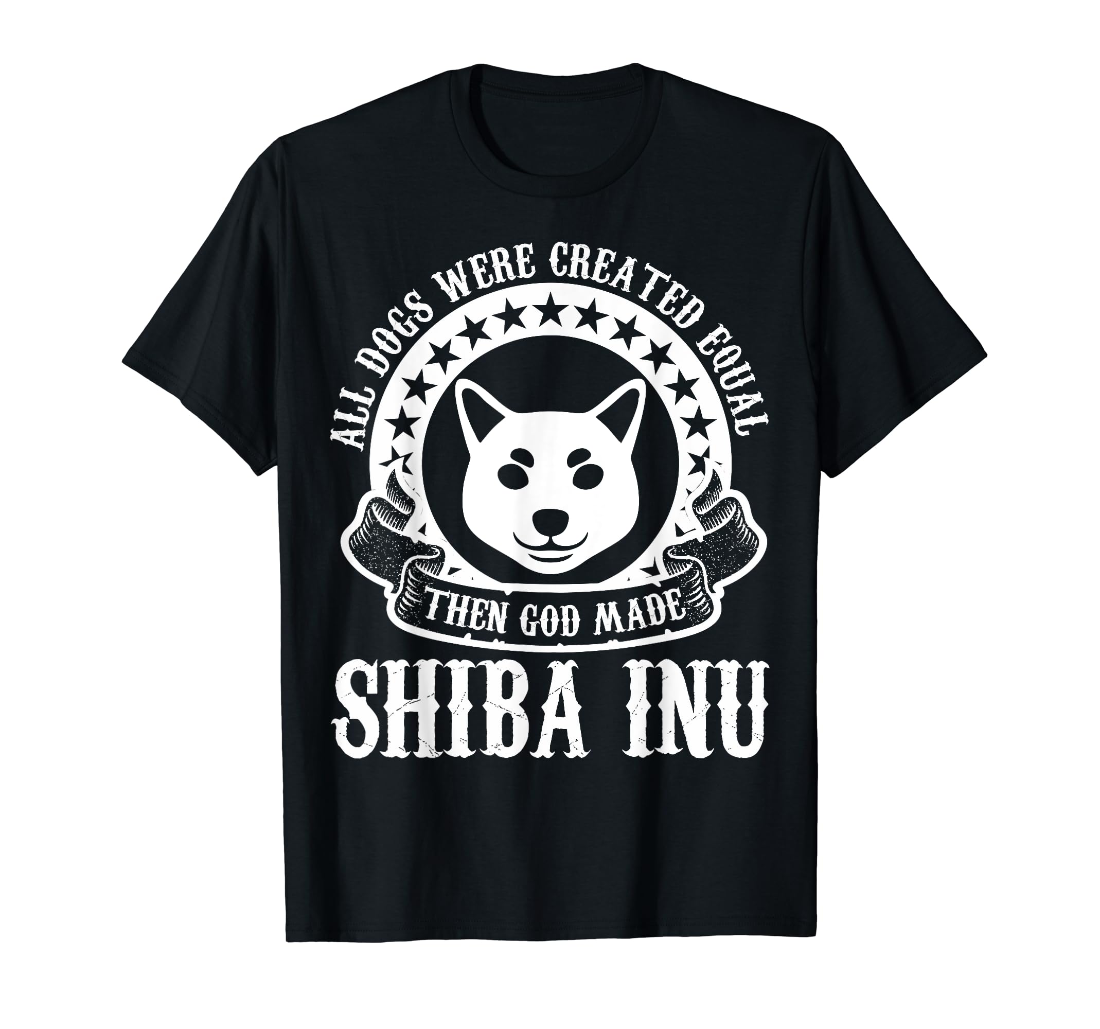 All Dogs Were Created Equal God Made Shiba Inu TShirt