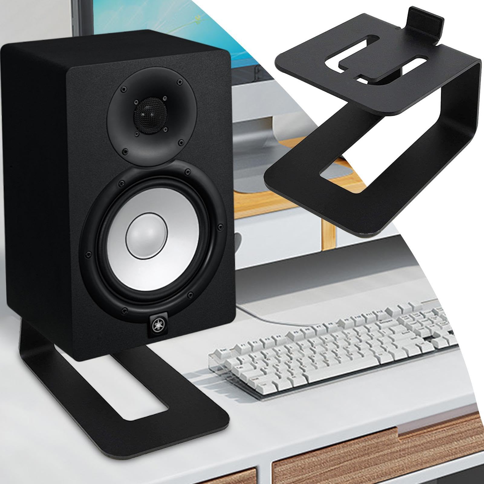 Soportes para Monitor de Estudio – Soportes para Altavoces en Forma de C a