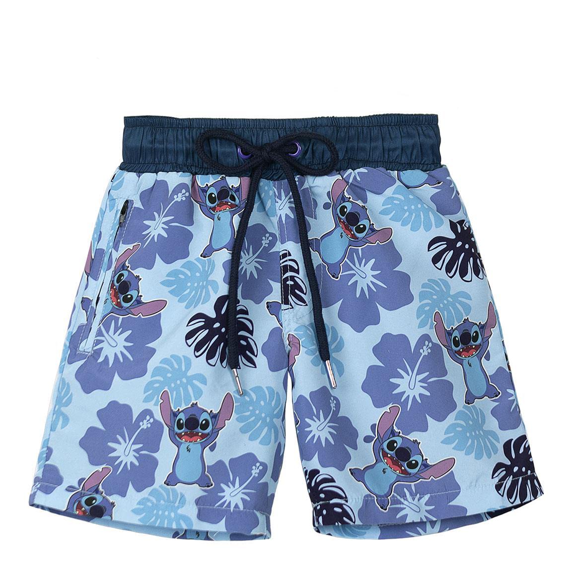 CERDÁ LIFE'S LITTLE MOMENTS Bermudas de Baño para Niño Fabricadas en Poliéster al 85% y en Elastano 15% con Forro Personajes de Stitch | Licencia Oficial - Disney