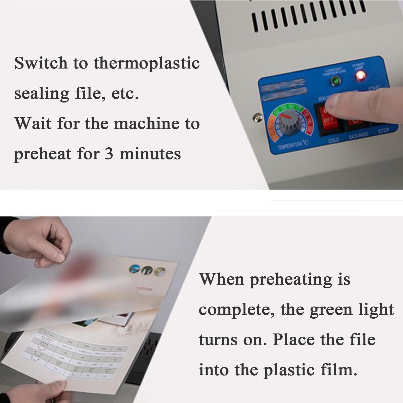 Laminator walcowy na gorąco i na zimno o mocy 560 W, Laminator walcowy na gorąco na zimno do papieru A3, Elektryczna maszyna do termicznego