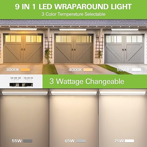 Miniatura 2 de Luz envolvente LED ultra delgada de 4 pies con 3 vatios3 lúmenes3 CCT seleccionables, 55 W65 W75 W, 5500 lm6500 lm7500 lm, 3000 K4000 K5000 K, luz