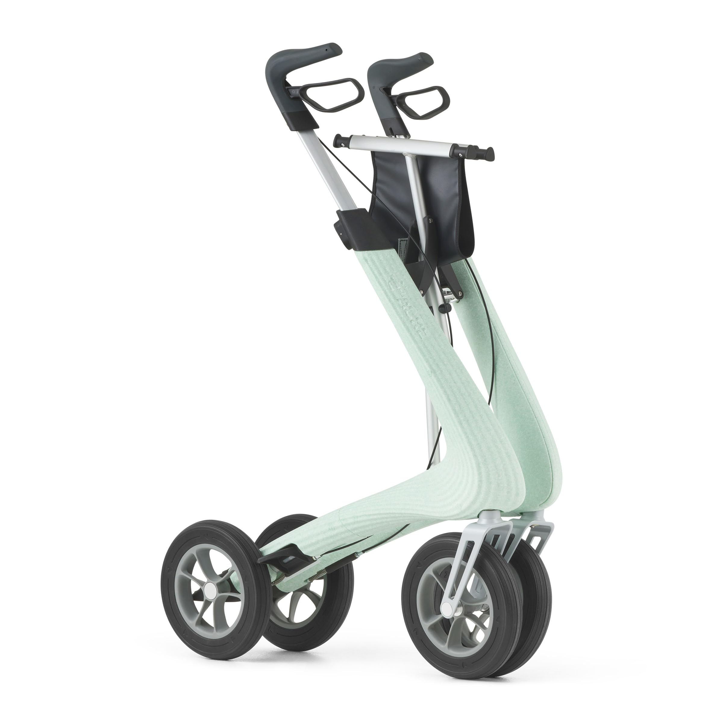 byACRE Nordic Pioneer - Andador de aluminio versátil y ligero - Solo 5,9 kg / para interior y exterior / Fácil de plegar con asiento integrado (Verde Glaciar)