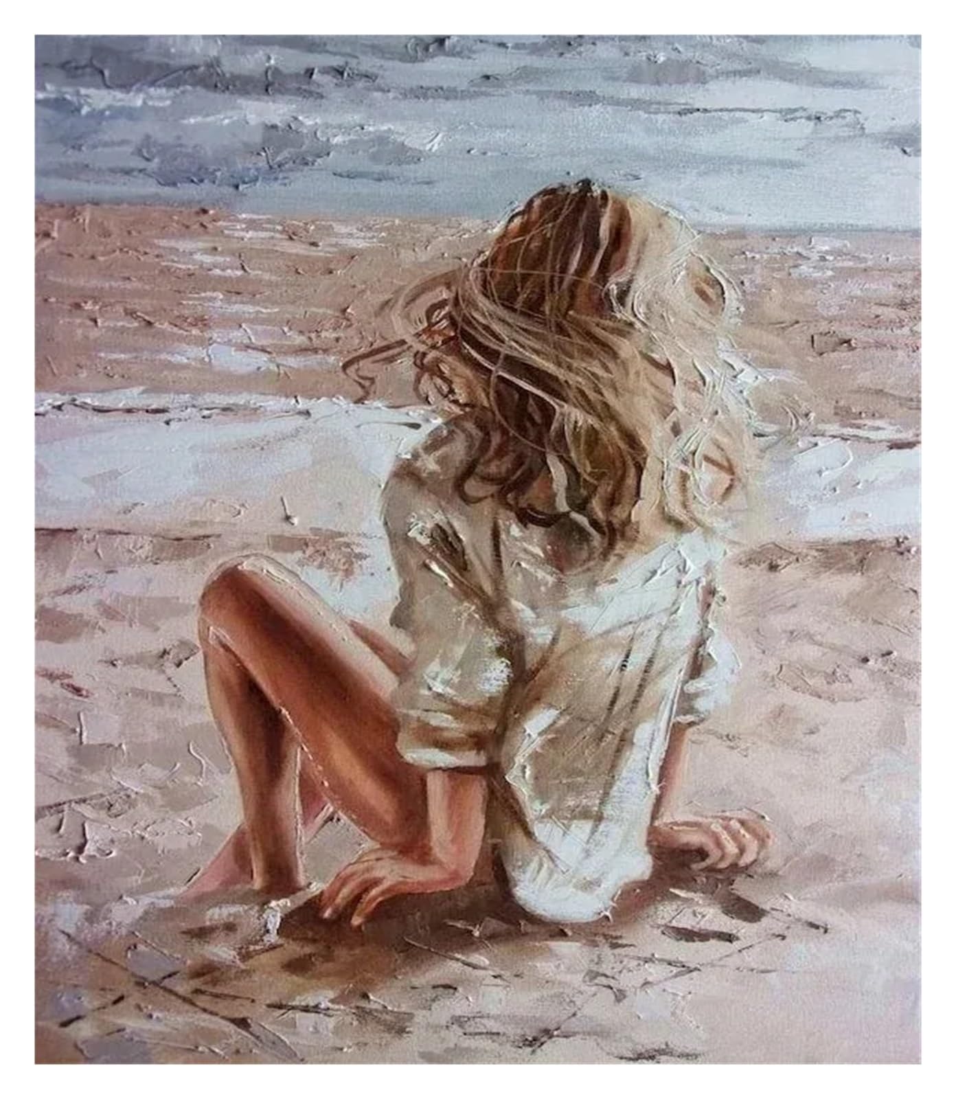 Kit peinture par numéros pour adultes débutants sur toile