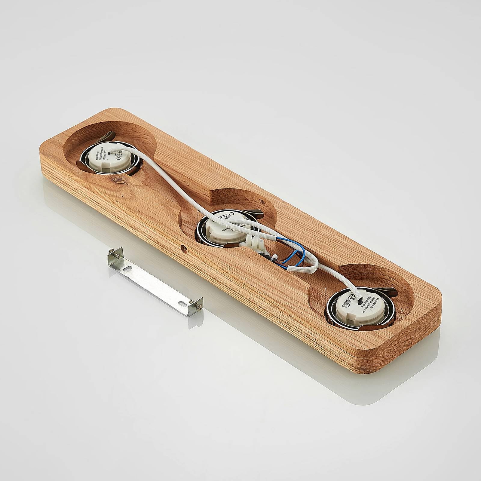 Lindby Plafoniera (Moderno) colore Ocra, in Legno ad es. Soggiorno & Sala da pranzo lampadina inclusa plafoniera legno lampada