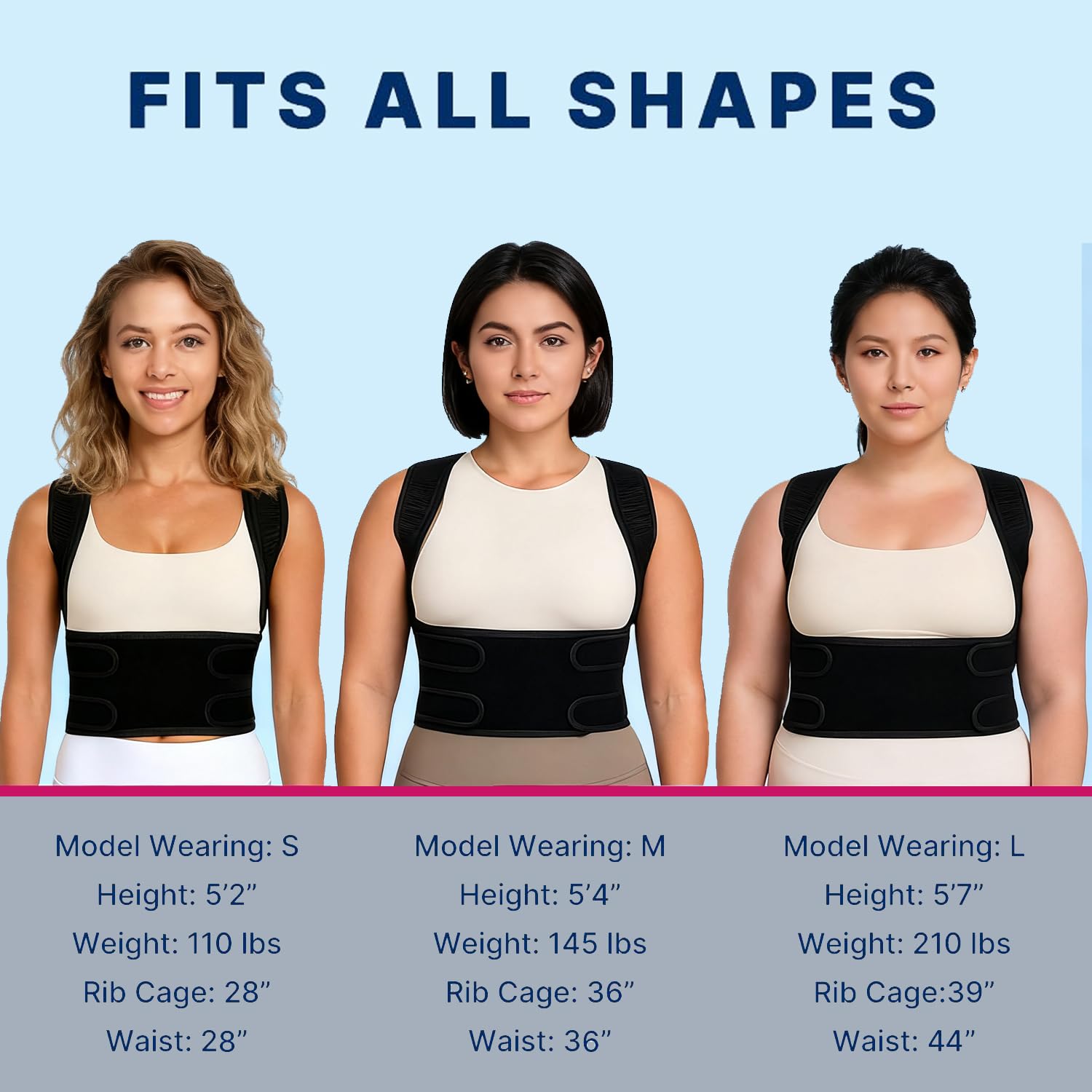 Back Brace Posture Corrector for Women and Men, Adjustable Shoulder Straightener Full Lumbar Support Belt, Upper and Lower Back Pain Relief, Scoliosis Hunchback Hump Thoracic Spine Corrector (Black L)