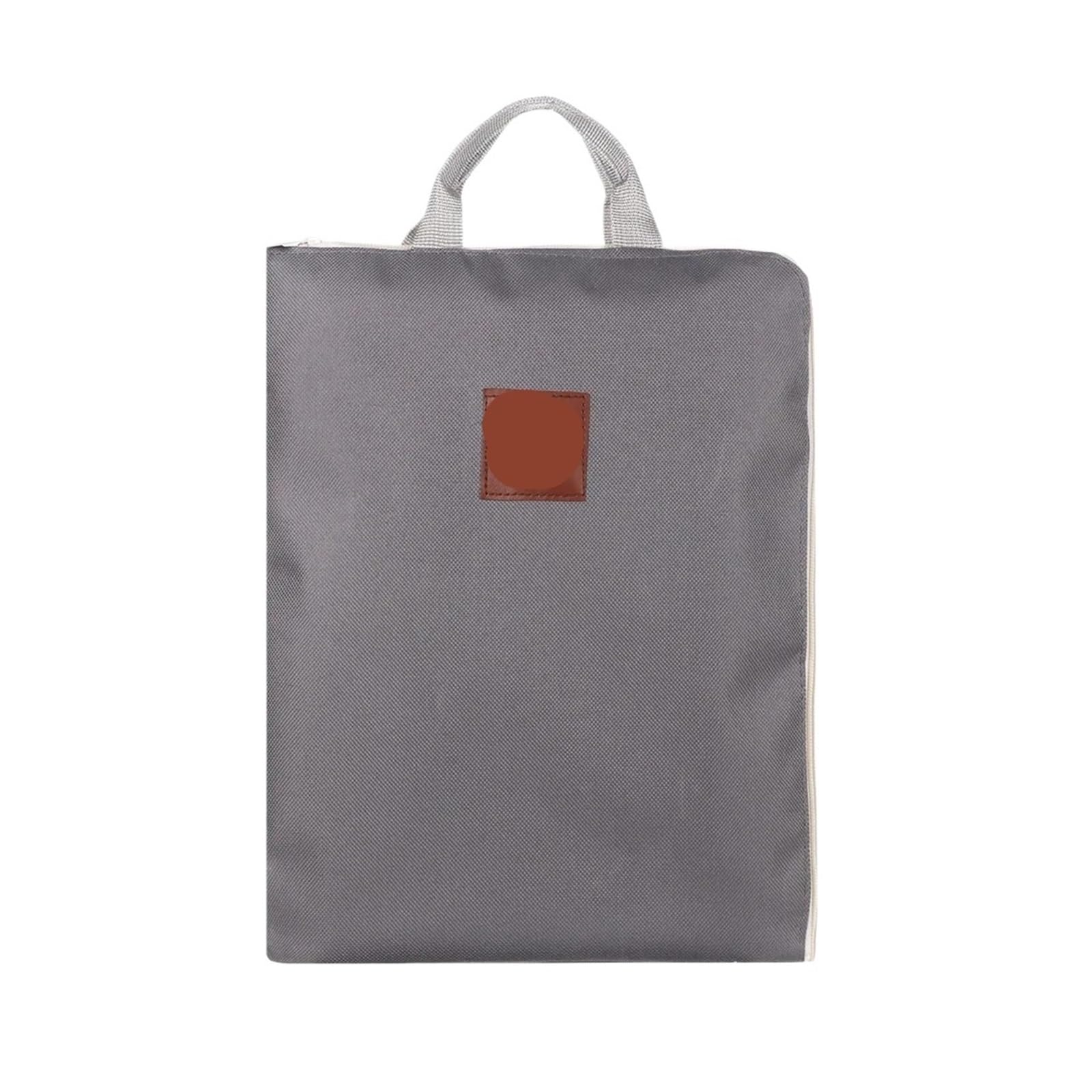6pcs File Folder Large Canvas Zipper Multifunctional A4 Document Bag Business Briefcase Organizer Stationery Per Scrivania