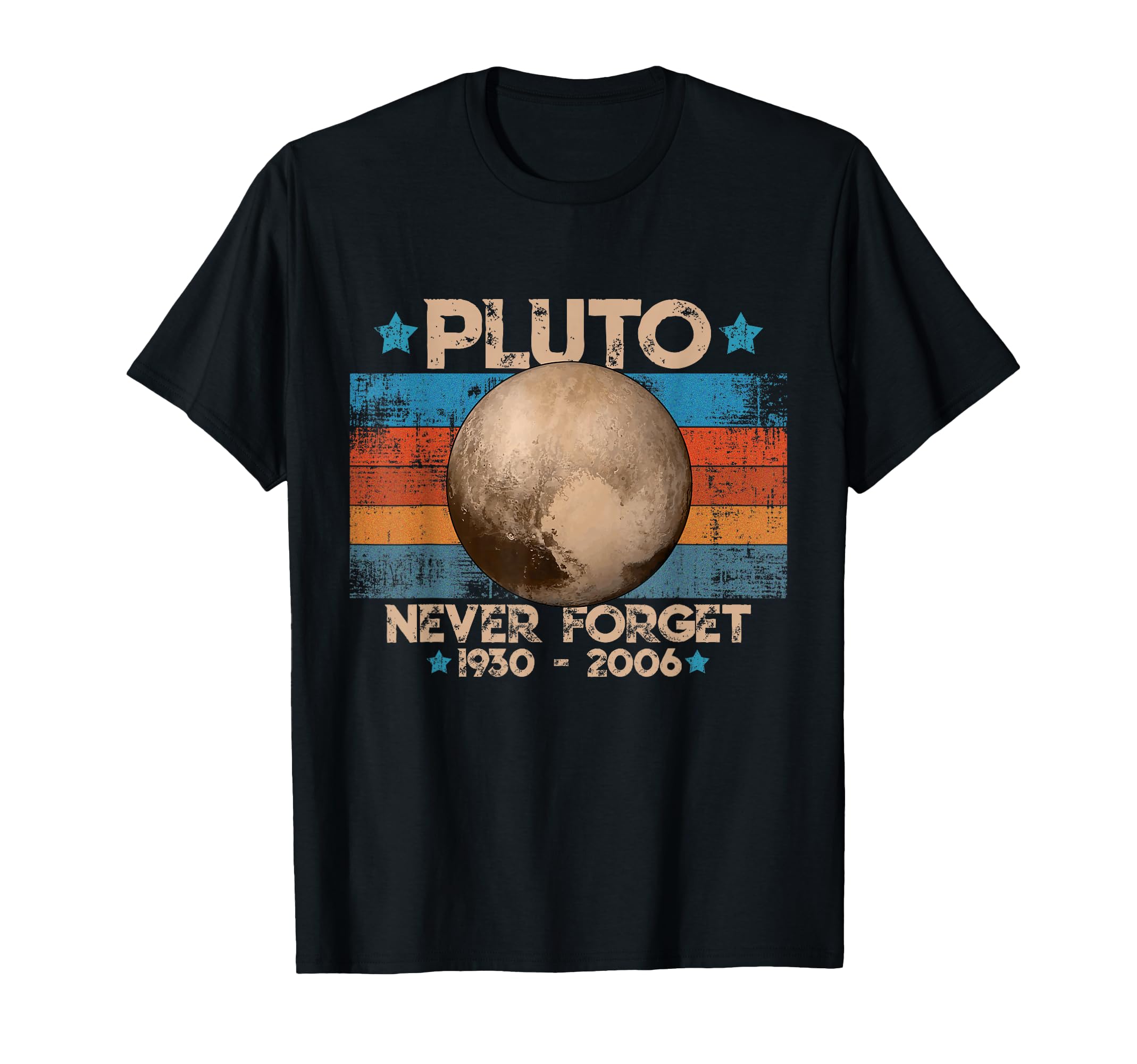 Vintage Never Forget Pluto Funny Retro Astronomy Space T-Shirt