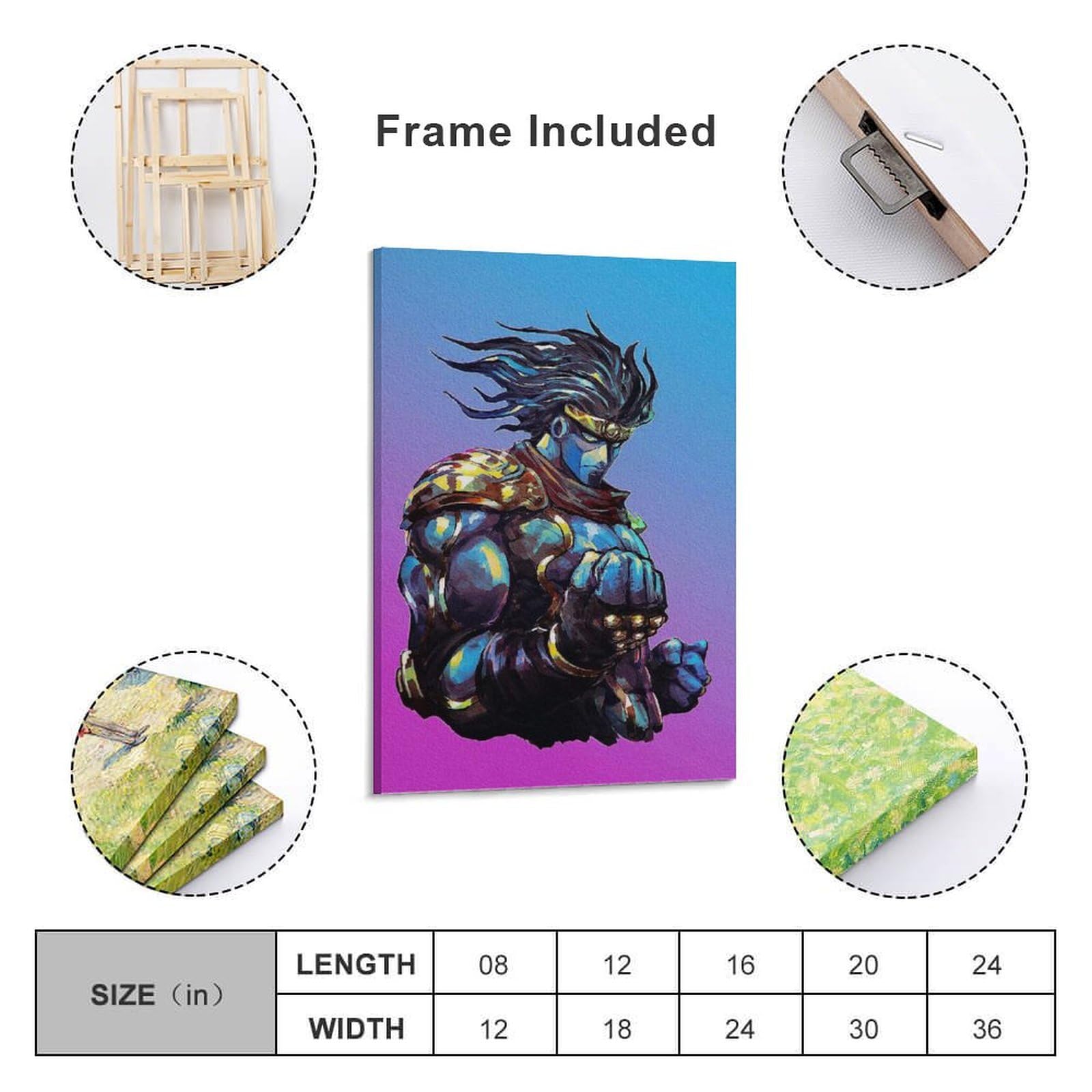 Amazon.co.jp: 30×45cm JOJO ジョジョの奇妙な冒険 空条承太郎 星の