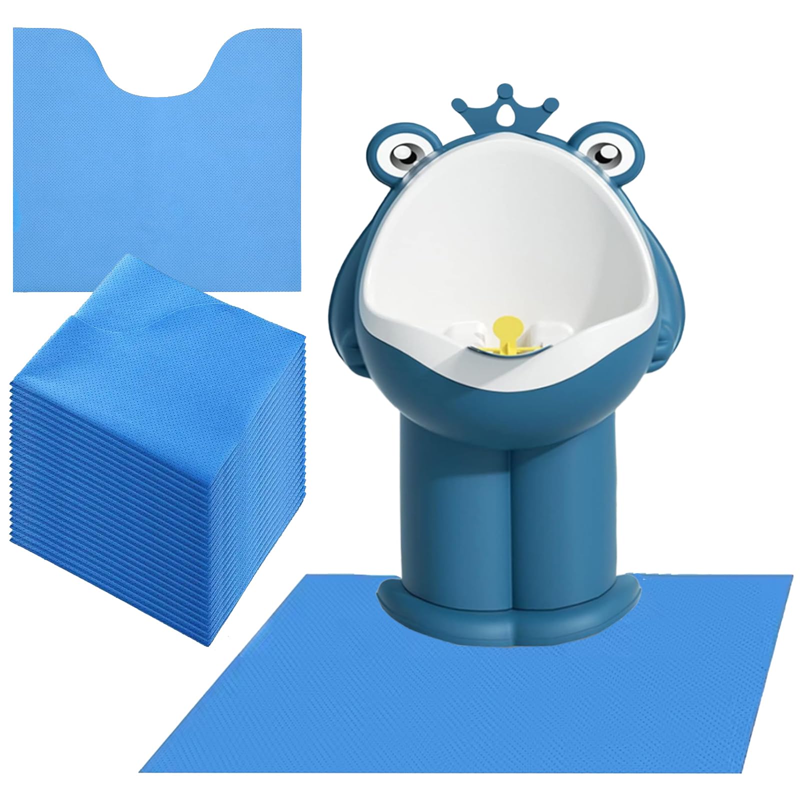 Upgraded 25 Pack Disposable Toilet Mats,Super Absorbent Toilet Floor Protector from Urine,Disposable Toilet Floor Mat for Urine,U Shaped Toilet Mat for Urine,Around Toilet Floor Protector 24" x 22" - 2