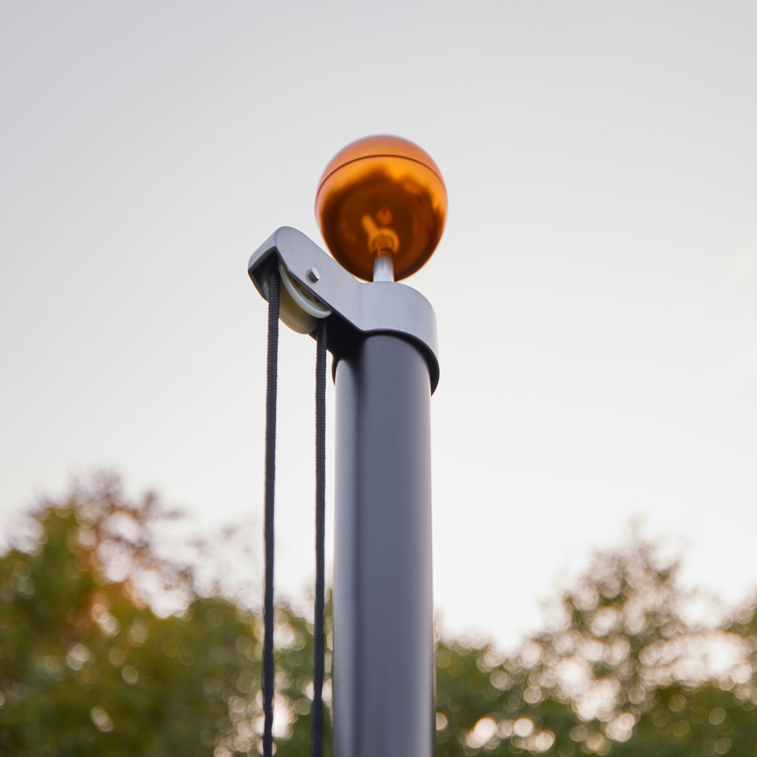 Fairybell De Drapeau Noir En Aluminium Divisible 600CM Fairybell