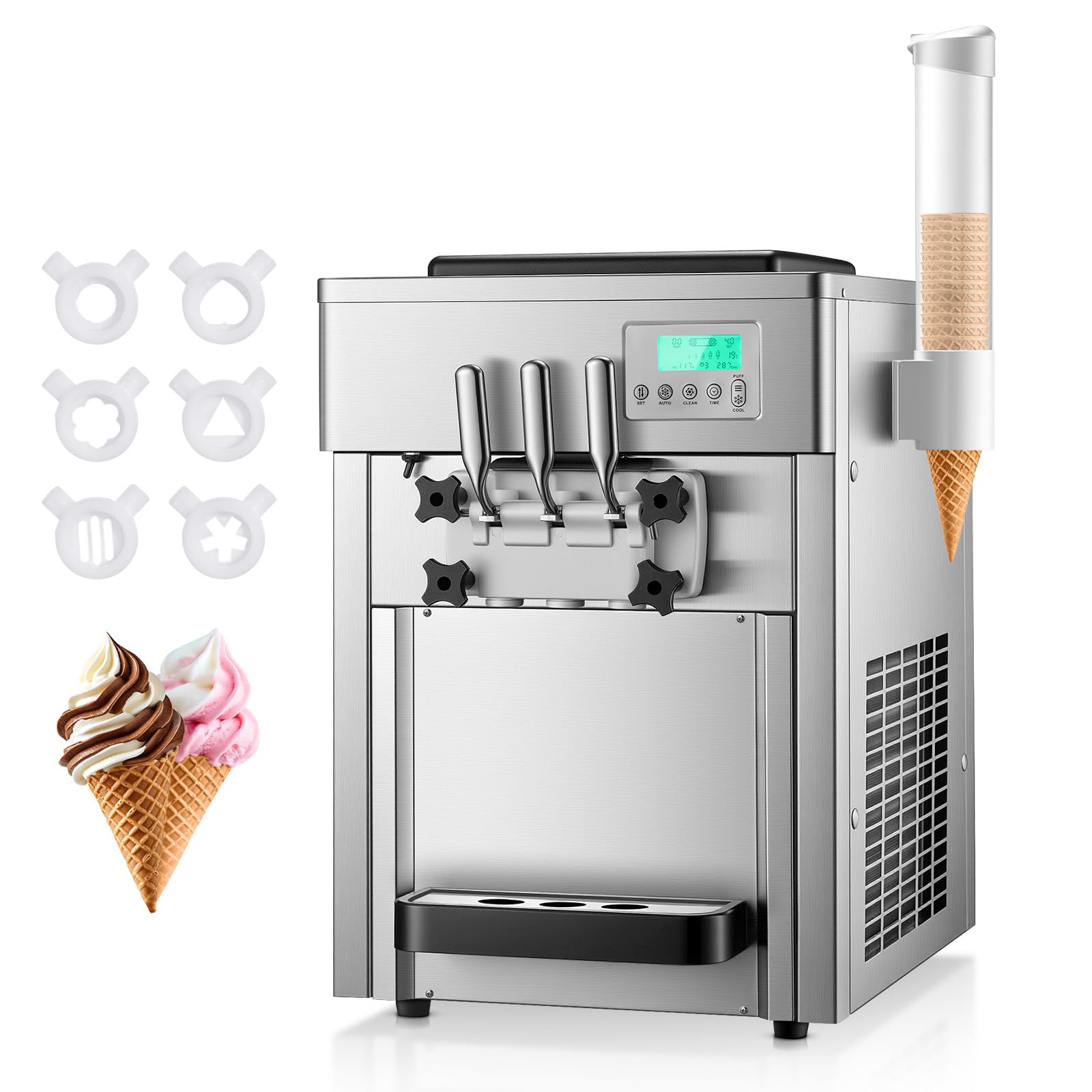 FOHERE Commercial Ice Cream Machine