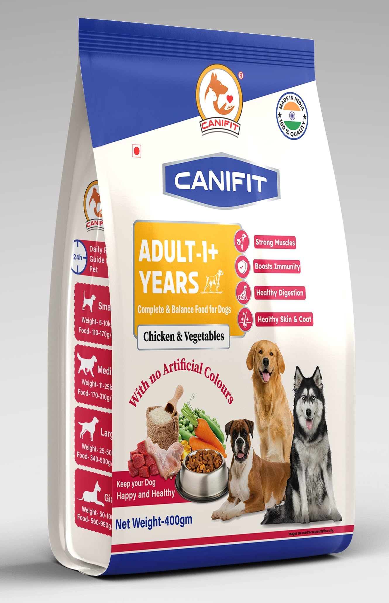 CANIFIT Adult Dog Food (Chicken & vege) 400 GM (B0CFHCY59V) Amazon Price History, Amazon Price Tracker