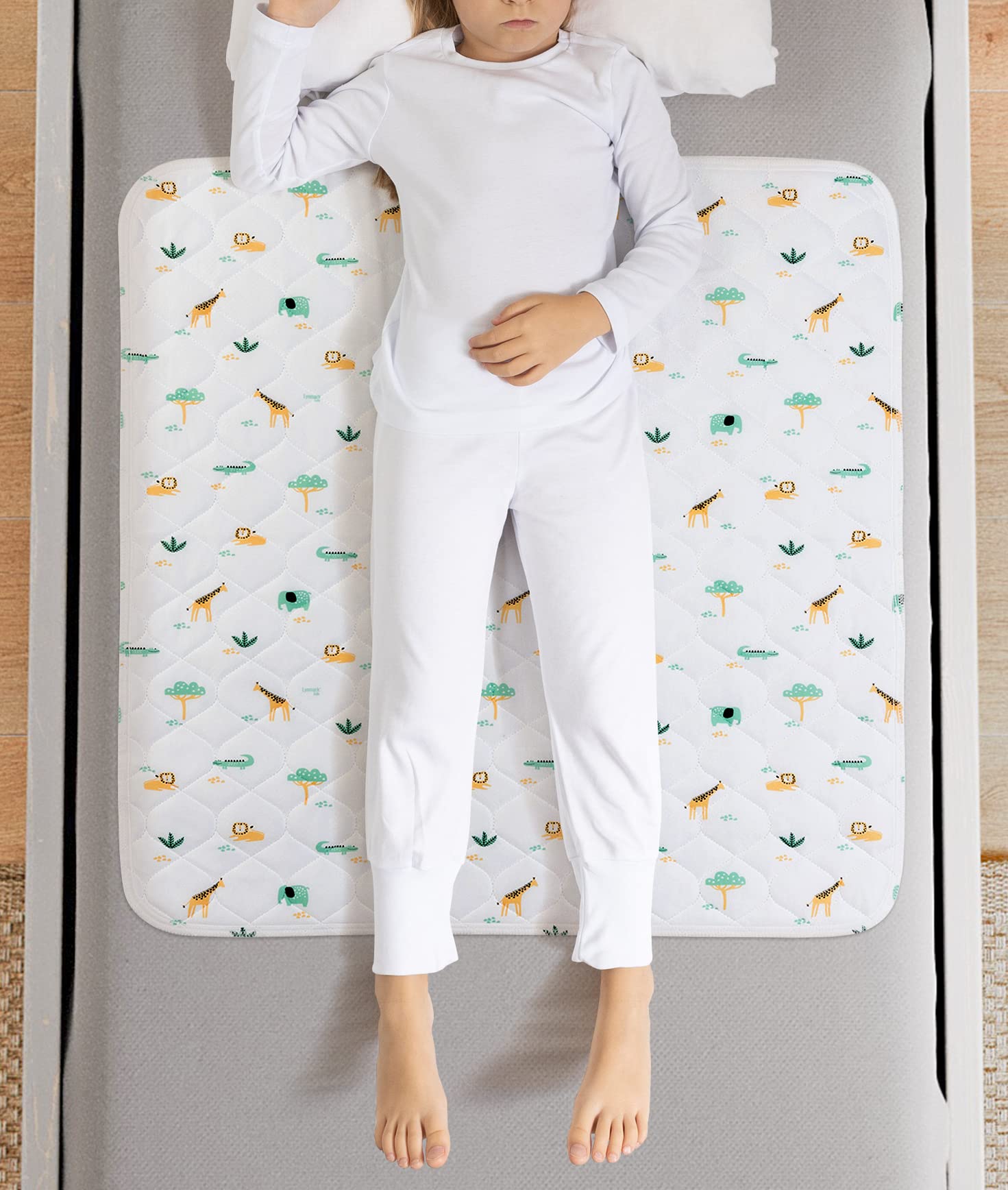 Buy Potty Training Bed pad Fun Safari Design for Night time Bed