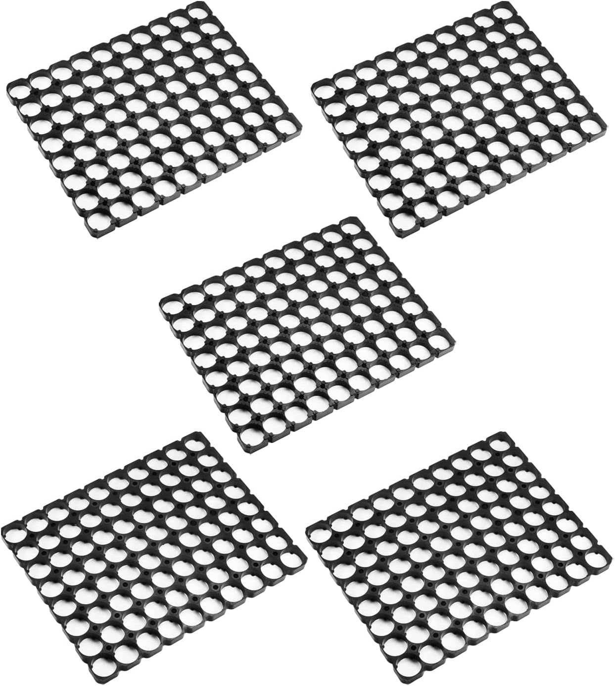 Jutagoss 5Pcs 10x10 Lithium Cell Spacer Battery Holder 18650 Battery Pack Bracket for DIY Fixed Battery 18.5mm/0.73 inch Hole Dia