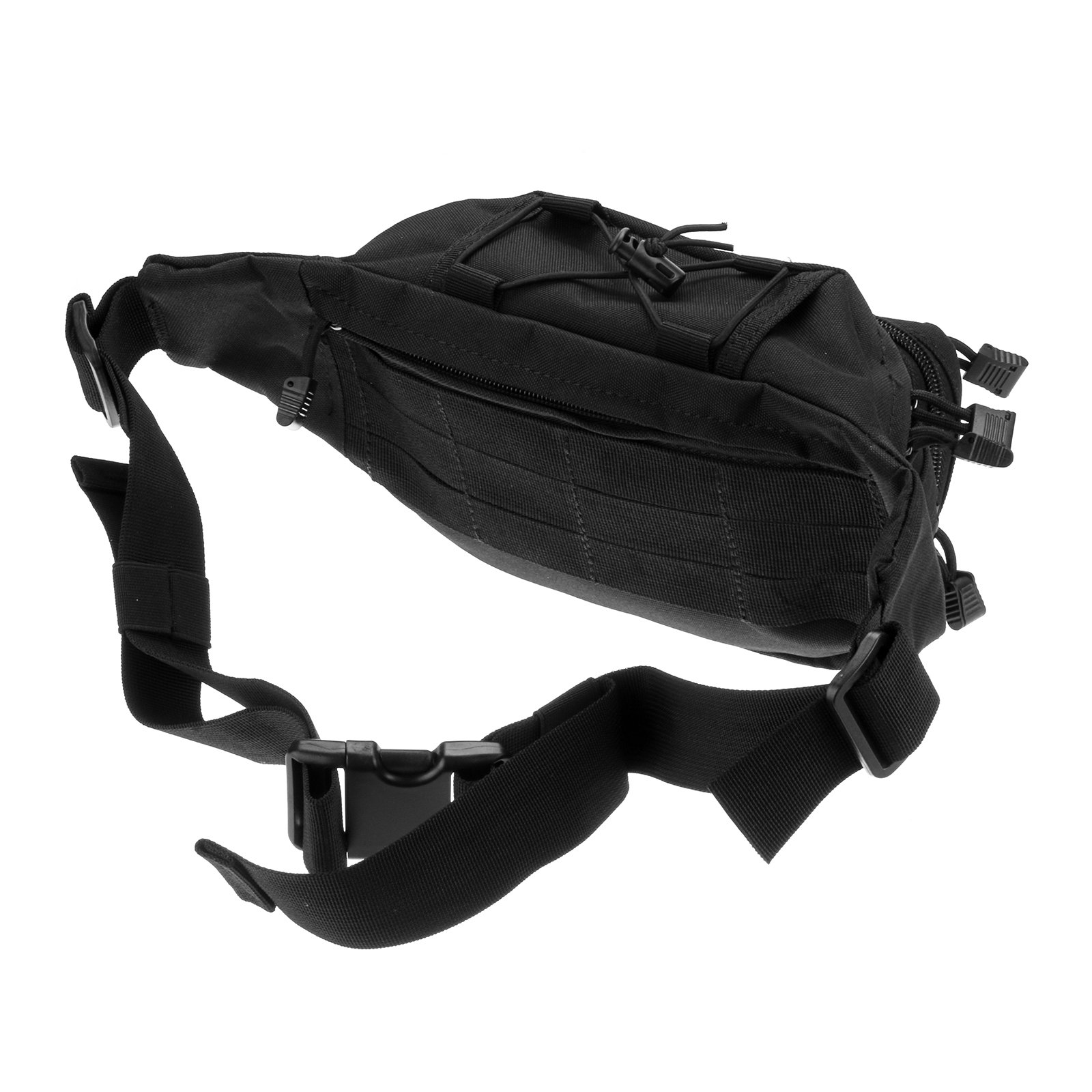 DLP Tactical MOLLE CCW Waist Bag EDC Fanny Pack (Black)
