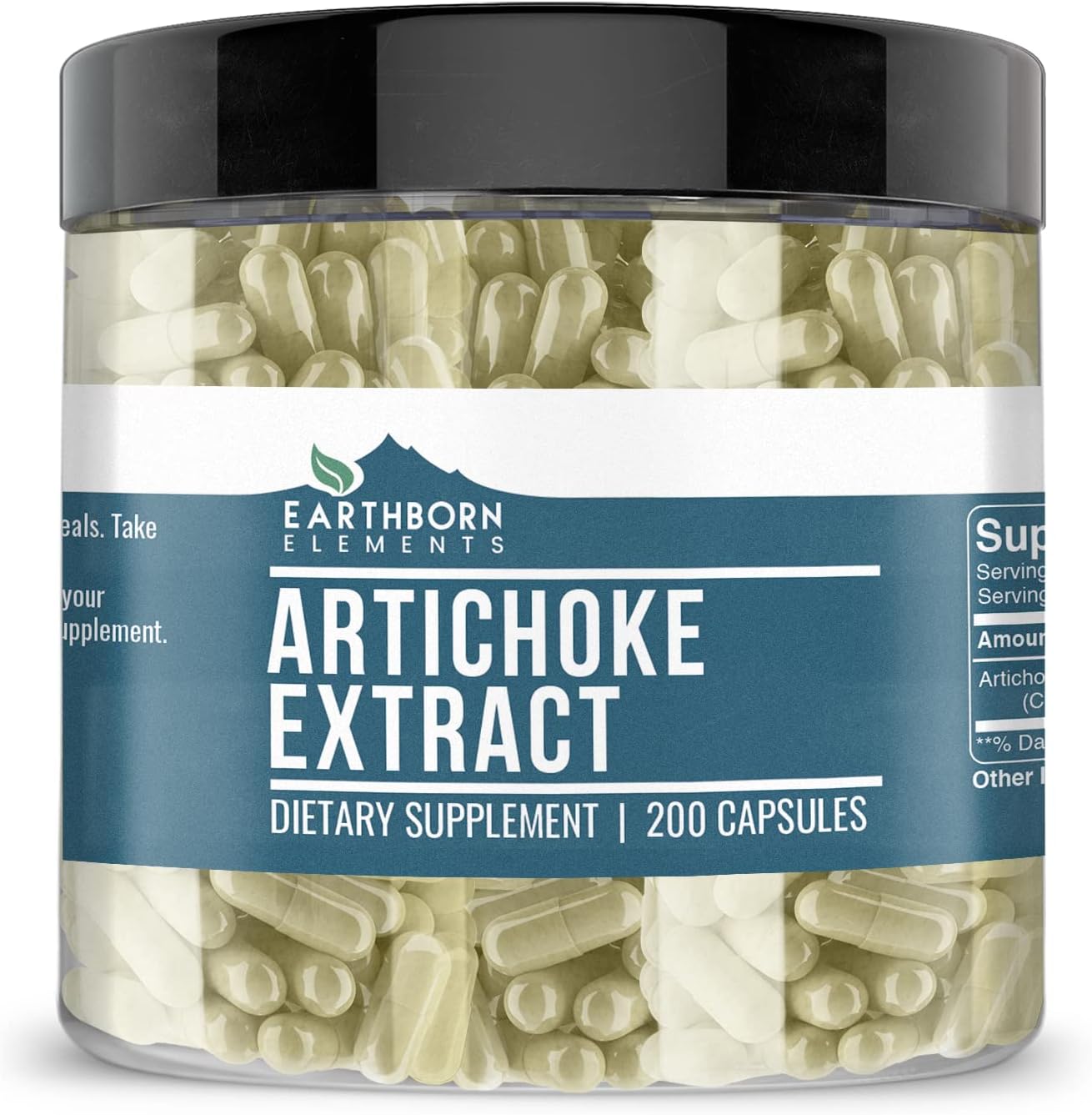Earthborn Elements Artichoke Extract 200 Capsules, Pure