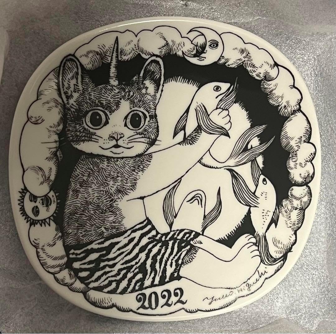 ヒグチユウコ GUSTAVE こねことうみねこ 九谷焼 絵皿 No.2