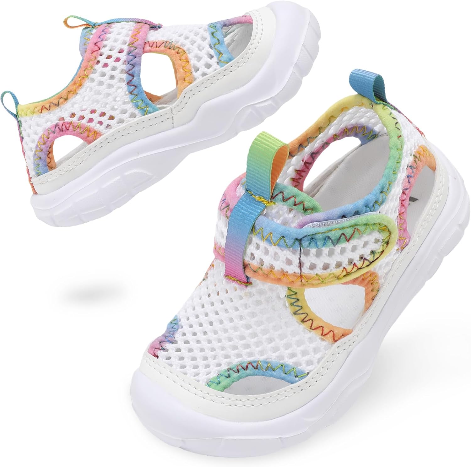 BARERUN Kids Water Shoes Boys Girls Barefoot Aqua Socks for Swim Surf Pool Beach Sport Lightweight Breathable Sandal Athletic Slip-On Sneaker for Toddler Outdoor Indoor