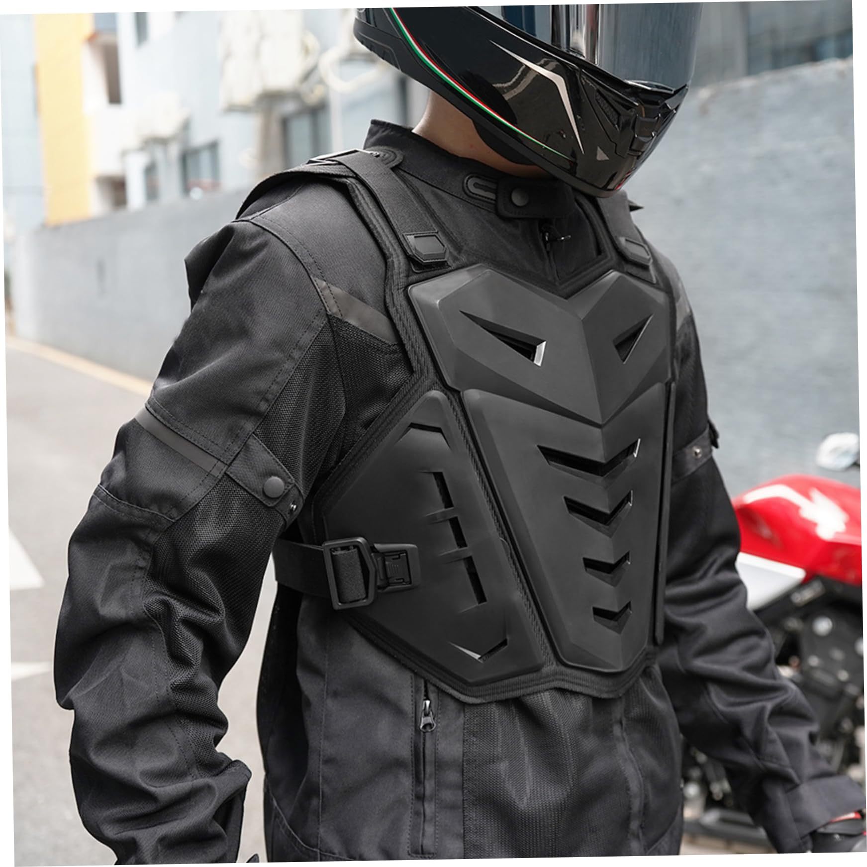 Armatura toracica per regolabile, gilet per armatura antiurto per bici da cross da uomo