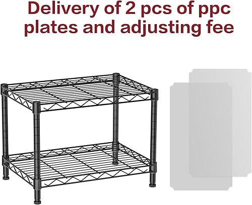 Miniatura 4 de SINGAYE 2 estantes pequeños de alambre para cocina, despensa, para cerrar el hogar, organizador y almacenamiento, estante de baño, organización de