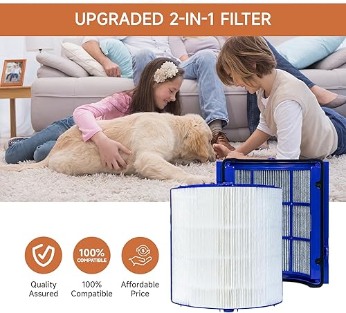 Miniatura 5 de Filtro de repuesto 2 en 1 para purificador de aire Dyson PH01 PH02 HP06 TP06 HP07 TP07 HP04 TP04 DP04 TP09 HP09 HP09 ventilador de vidrio combinado