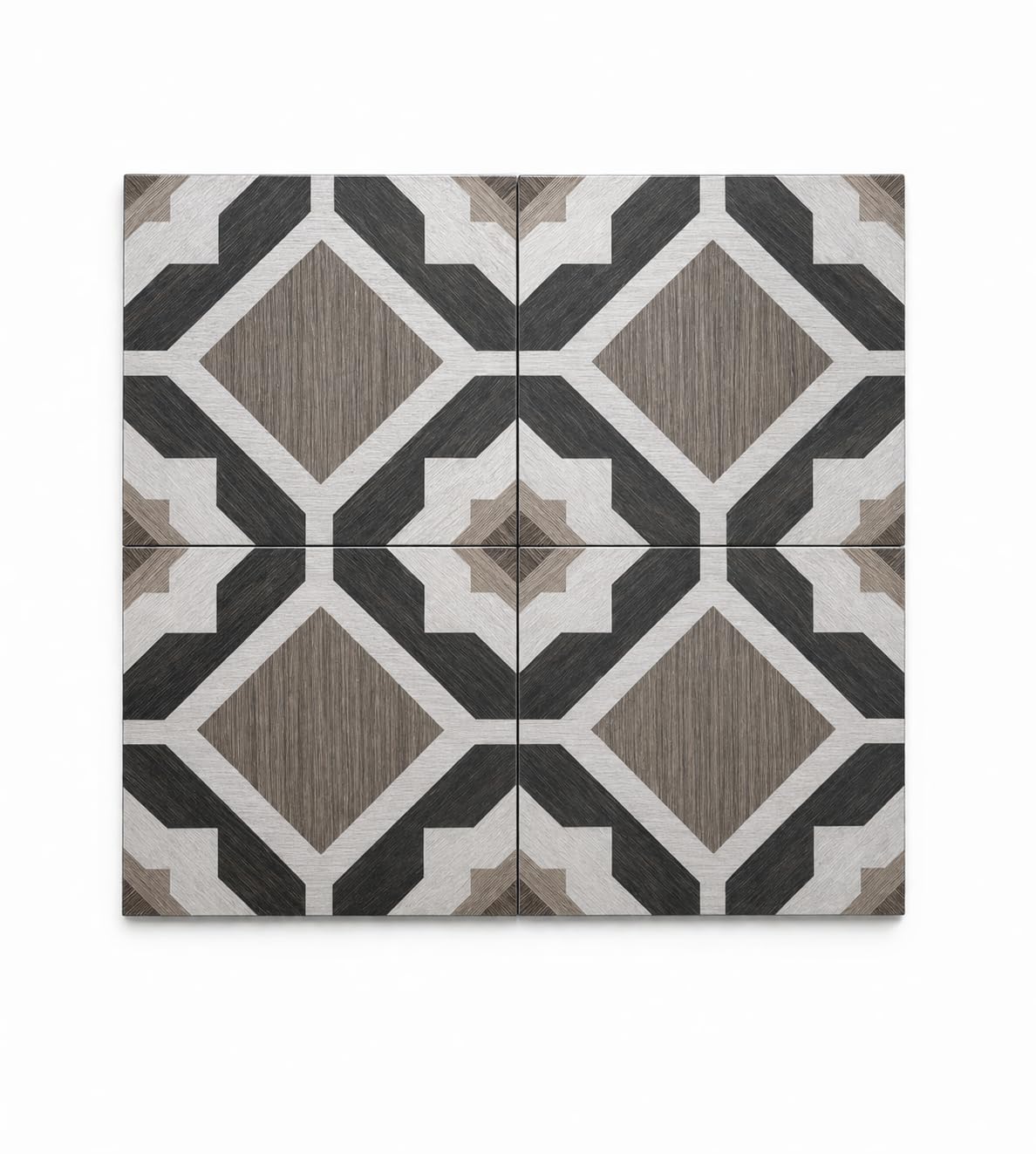 Stock Ceramiche Piastrelle in Gres Porcellanato, 20x20 cm, Grigio, Stile Classico Vintage, Pavimento e Rivestimento, 25 Pezzi