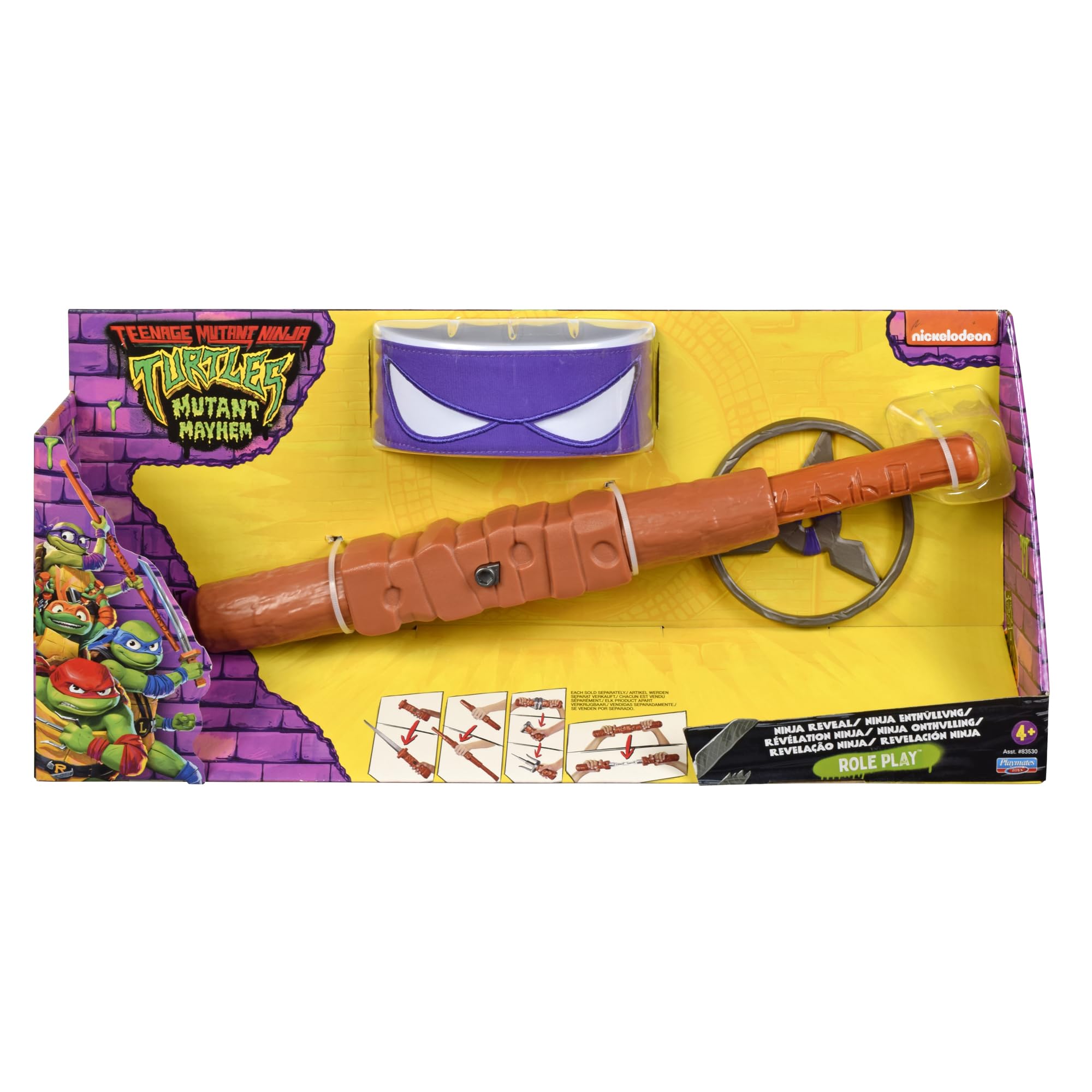 Teenage Mutant Ninja Turtles: Mutant Mayhem Donatello Bo Staff Basic Role Play. Ideal present for boys 4 to 7 years and TMNT fans!