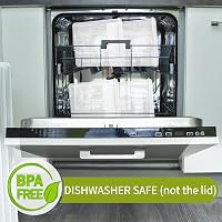 Skroam Légmentes Tárolódoboz Szett 6db - 4L Műanyag Élelmiszer Tároló Kiöntővel, Mosogatógépben Mosható, BPA-mentes, Mérőpohárral és 20 Címk 7