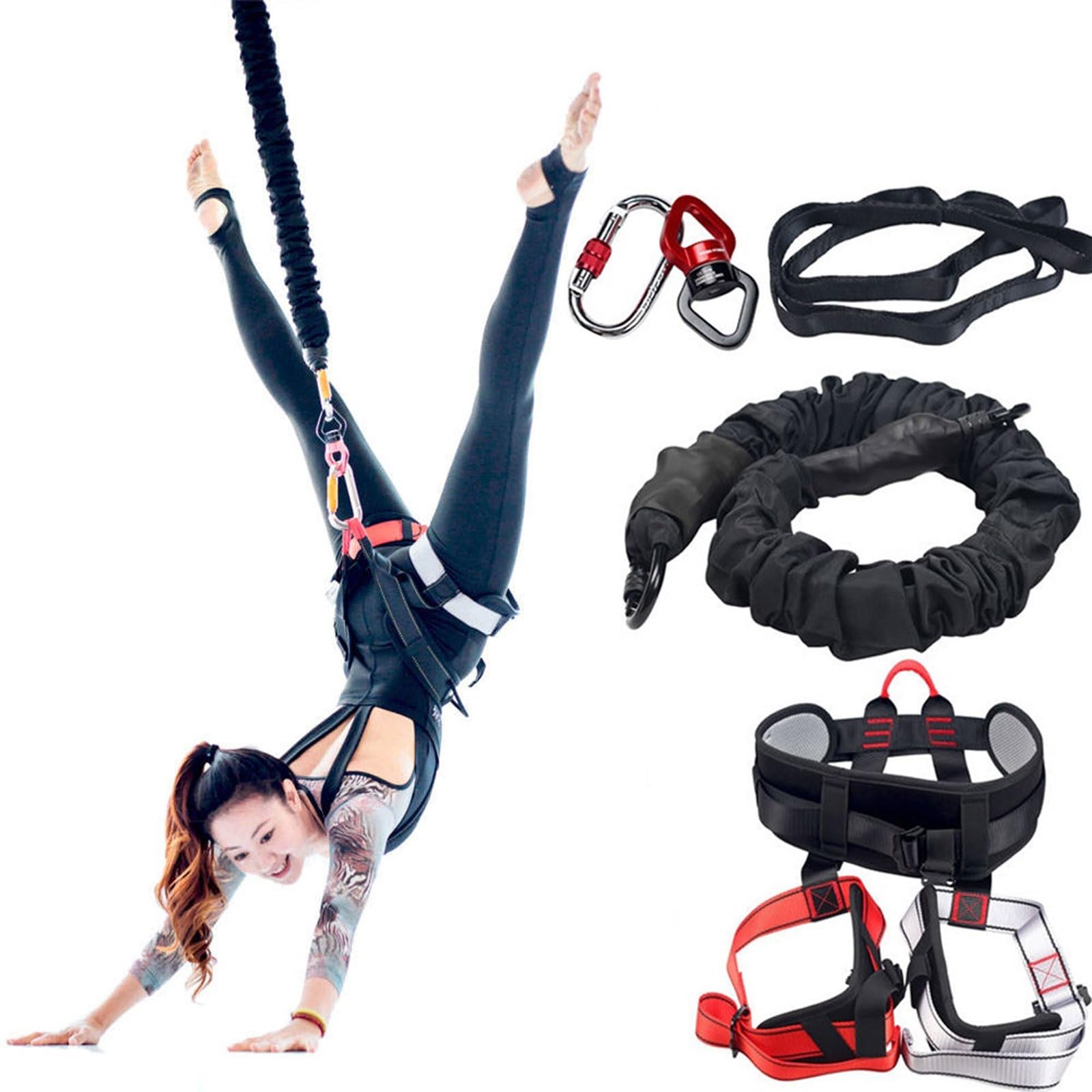 Kit di Fasce Elastiche Pesanti, Set di Cinture di Resistenza con Corde Elastiche for Yoga, Corda Elastica da Ballo 4D, Fasce for Allenamento Fitness antigravità, Attrezzatura for Allenamento