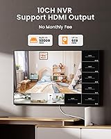 Vista 7 de 2K Solar Powered Security Cameras Wireless Outdoor, No Subscription, 6-Cam Pack, Home Security Camera System, 360° Pan & Tilt