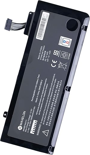 Maxelon BIS Certified A1322 A1278 Compatible Laptop Battery for Mac Book 13 inch (Mid 2012 2010 2009 Early Late 2011) 661-5557 661-5229 MB990LL/A…