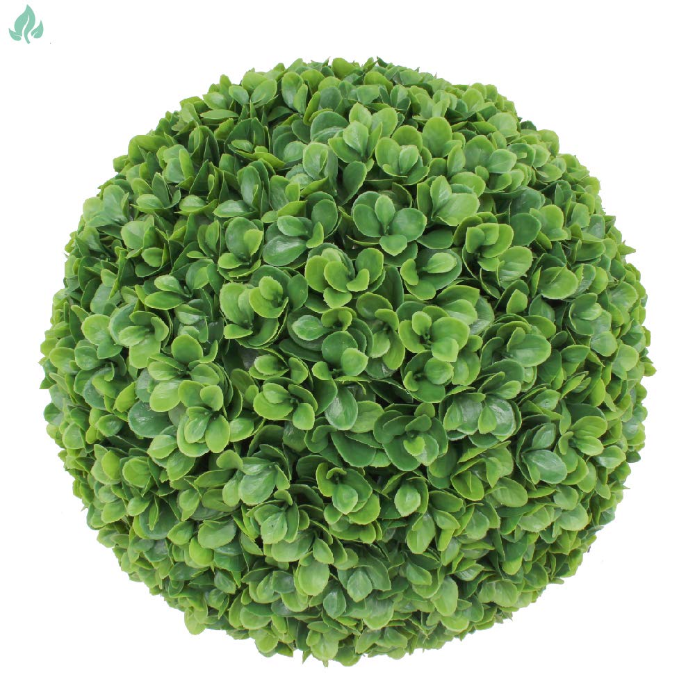 SunnyRoyal Topiary Ball Artificial Outdoor Boxwood Balls Topiary Lifelike Plants, Round Topiary for Indoor/Outdoor Decore, Lechguguilla 8 Inch, 2 Pieces
