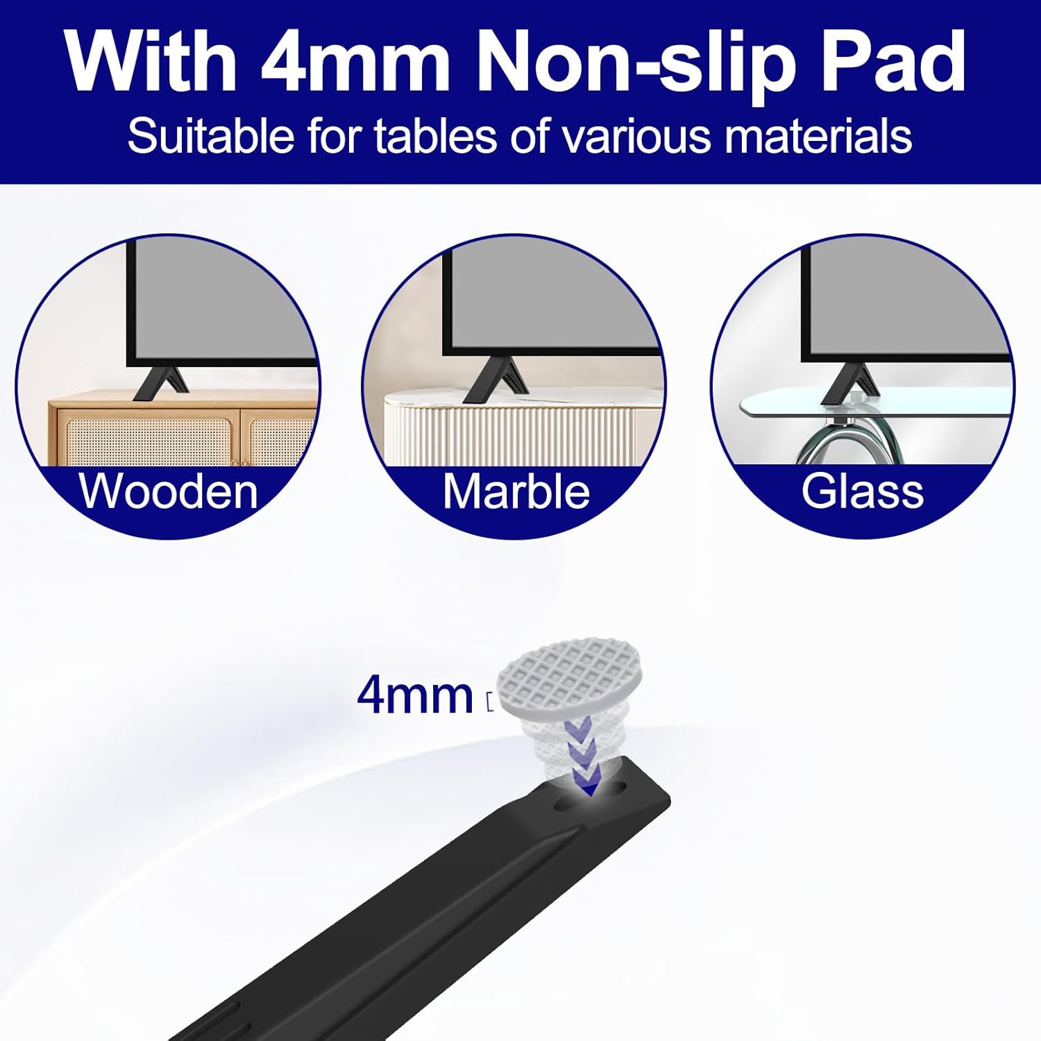 Stand for LG TV Legs Replacement, for LG 70" 75" TV 75UQ9000PUD 70UQ7070ZUD 70UP8070 70UQ7590PUB 70UQ8000 70UQ9000 70UR7800 75UQ7070 75UQ7590 75UR7800 75NANO90UNA MAM660025 with Screws