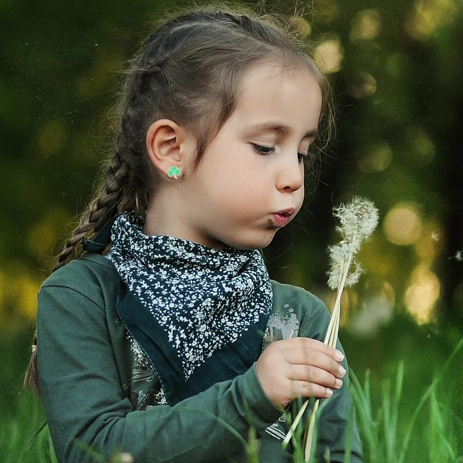 12 Pairs St Patrick's Day Stud Earrings Set for Girls Cute Easter Bunny Egg Earrings for Women Teen Girls Green Shamrock Clover Celtic Earrings Irish Jewelry - Image 6