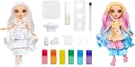 Rainbow High Watercolor & Create Fashion DIY Doll with Washable Watercolors + Tie-Dye Kit, Brown Eyes, Curled Hair, Bonus Top & Shoes. Color, Create, Play, Rinse and Repeat. Creative 4-12+