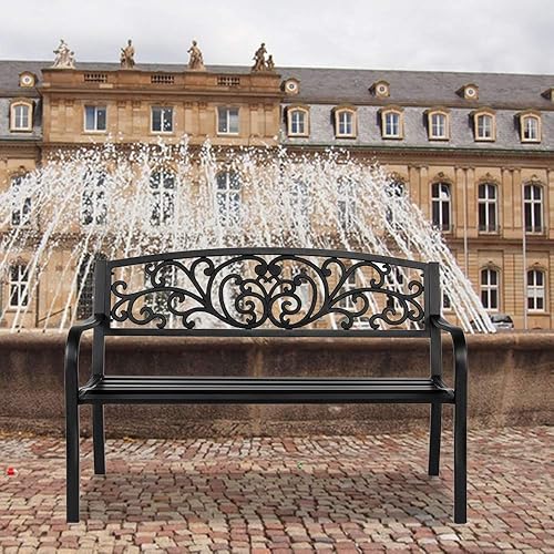 Miniatura 2 de Savins gt1-zj 425 pulgadas al aire libre de aluminio fundido ocio Rose Pareja Banco