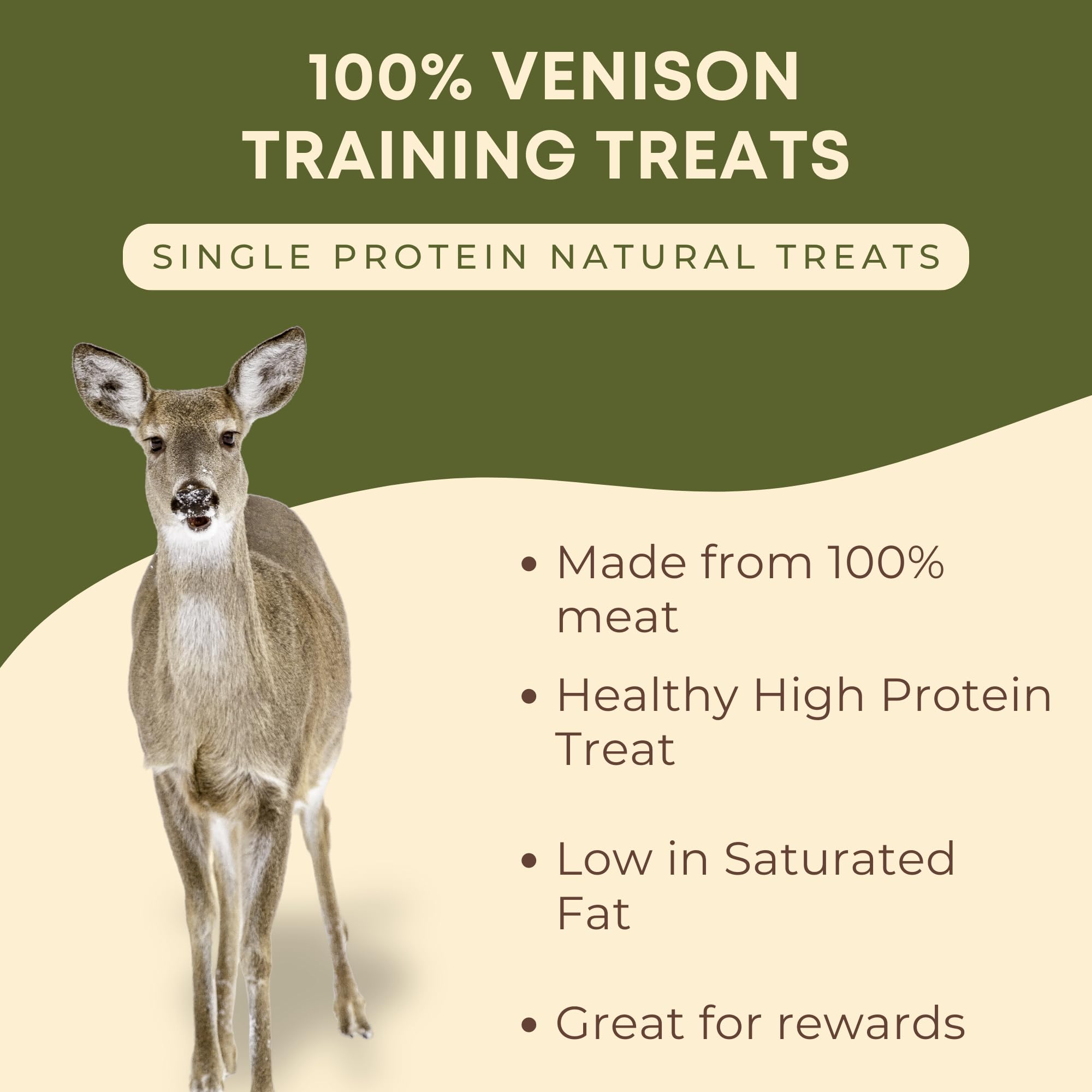 Dog & Field Single Protein Training Treats for Dogs - Venison, 100 g (Pack of 1) - Image 2