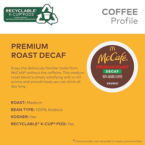 Vista 15 de McCafe Cápsulas de café K-Cup de tostado medio prémium descafeinado, 84