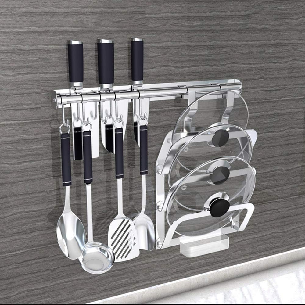 Mounted Stainless Steel Kitchen Racks Pot Racks Chopping Boards/Pots Covers Storage Racks