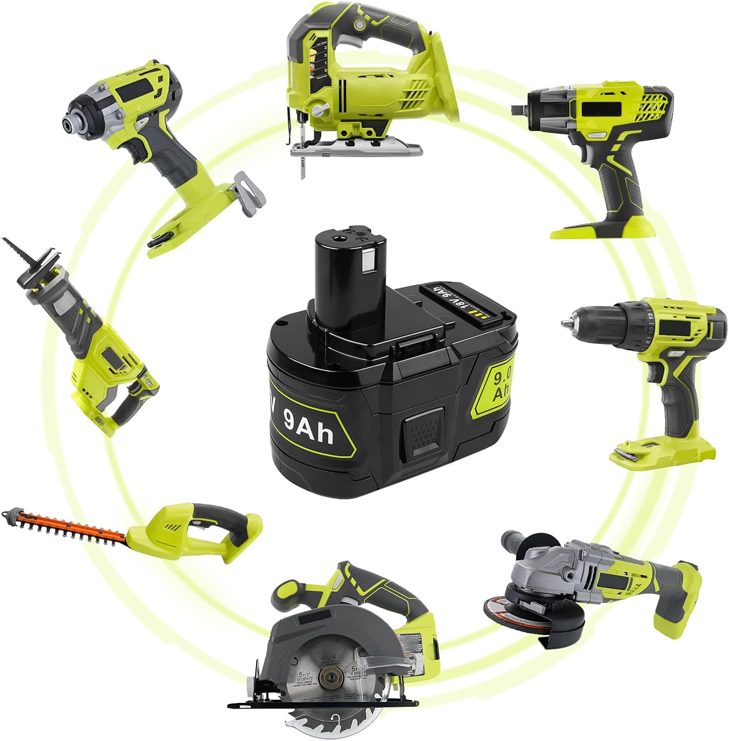 Futurebatt 2Pack High Capacity 9.0Ah Replacement Battery P109 for Ryobi ONE+ P102 P103 P104 P105 P107 P108 P109 P122 18 Volt Tools Battery - Image 5