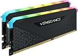 Corsair Vengeance RGB RS 16GB (2x8GB) DDR4 3200MHz C16 Desktop Memory (Dynamic RGB Lighting, Preset Lighting Profiles, Tight Response Times, Compatible with Intel & AMD 300/400/500 Series) Black - 12