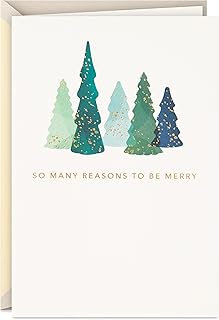 Hallmark Signature Christmas Card (Merry, Thankful)