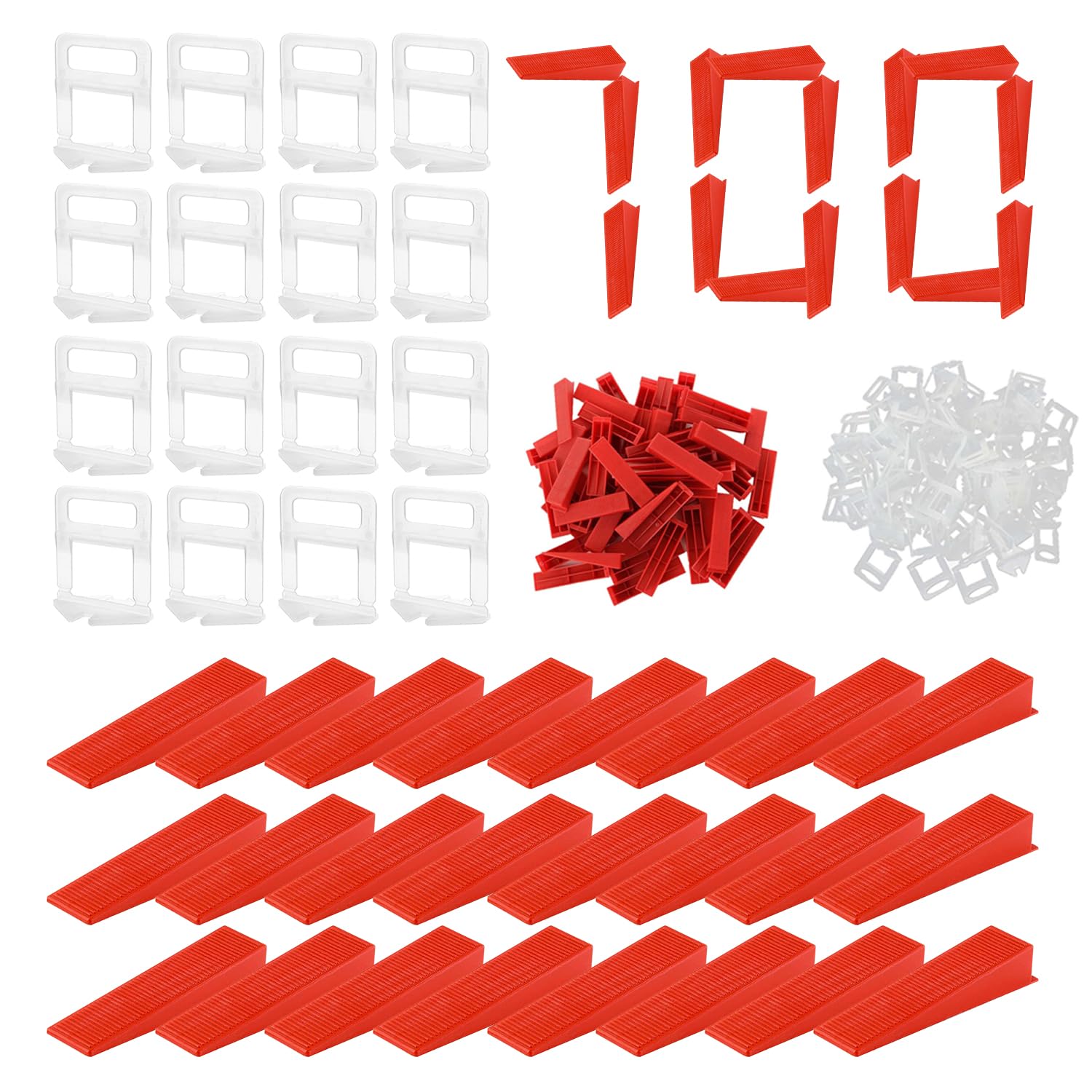 Kit Livellatore Piastrelle 601 Pezzi - Con Inserti, Cunei E Pinza - Foto 6